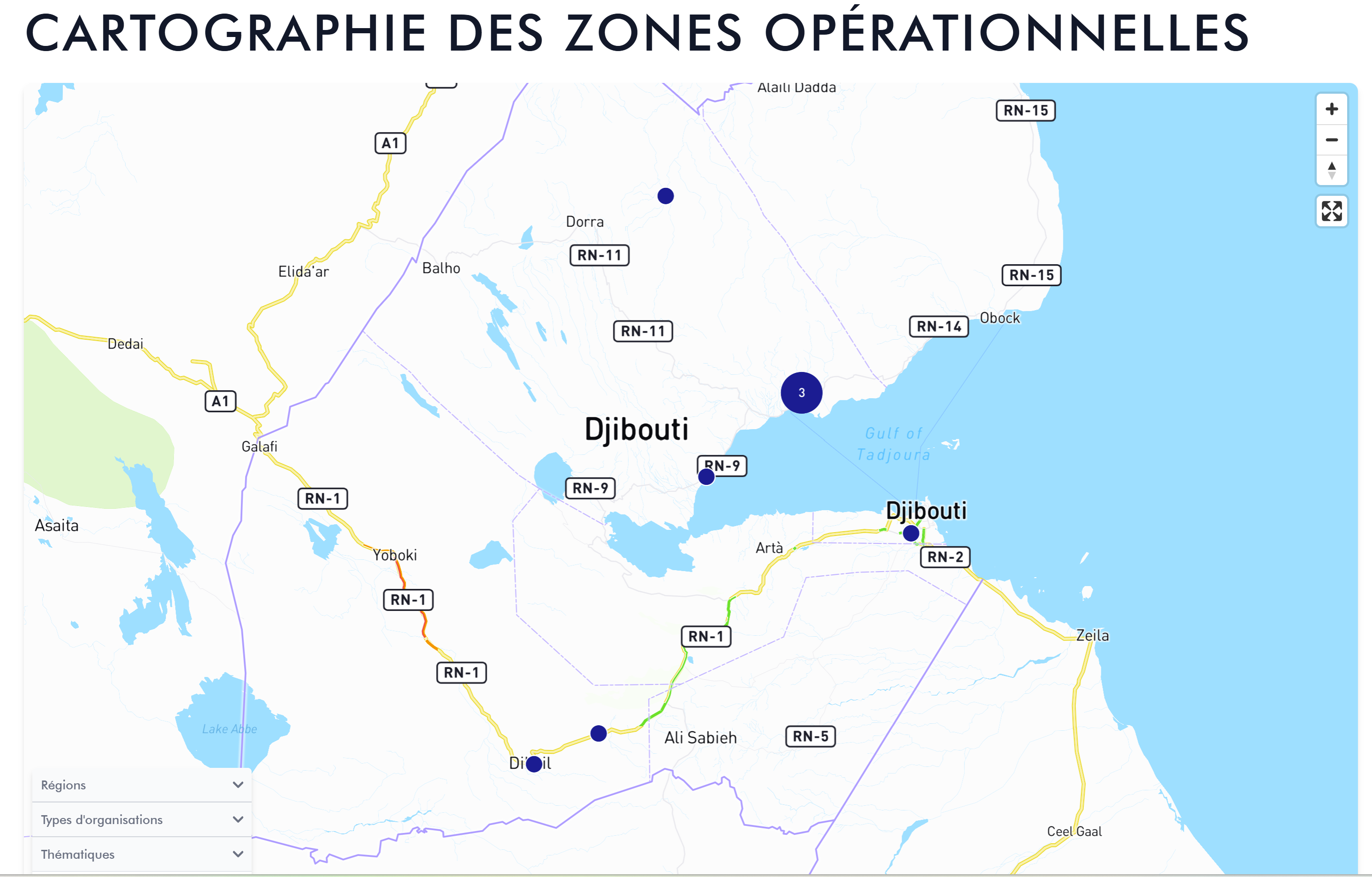 OSC Djibouti — cartographie des zones op&eacute;rationnelles